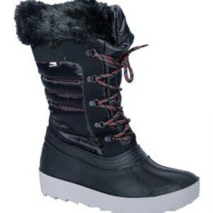 NWB Pajar Black Derby 2.0 Lace Up Boots With Zipper sz 9